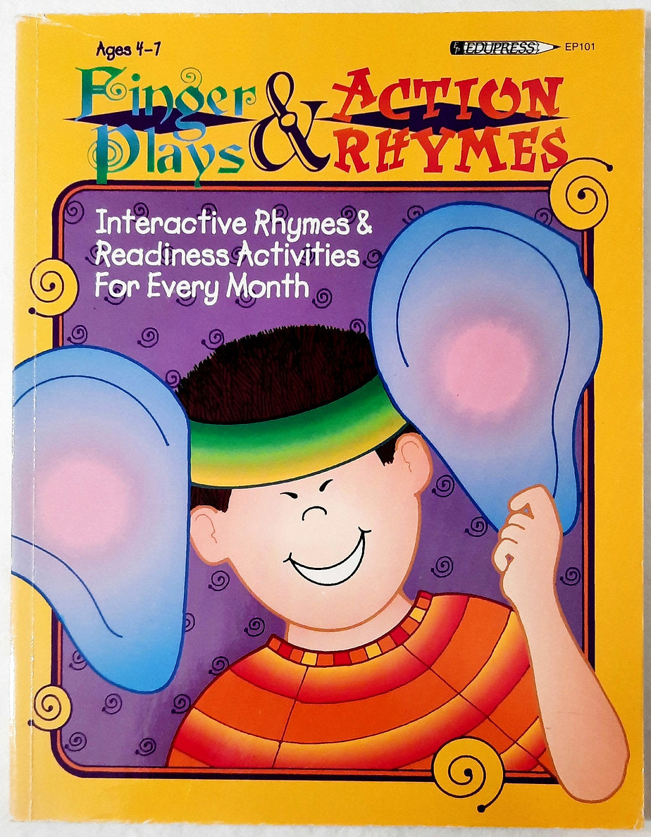 Finger Plays & Action Rhymes ages 4-7 by Linda Milliken (Edupress, Very good, 1996, Pbk, 144 pages)