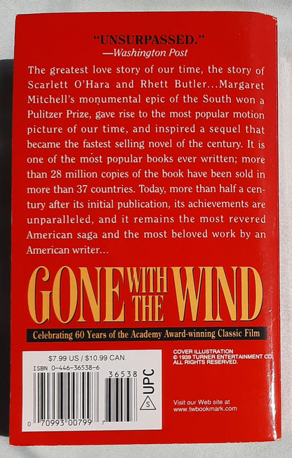 Gone with the Wind by Margaret Mitchell (Very good, 1993, Pbk, 1024 pages, Warner Books)