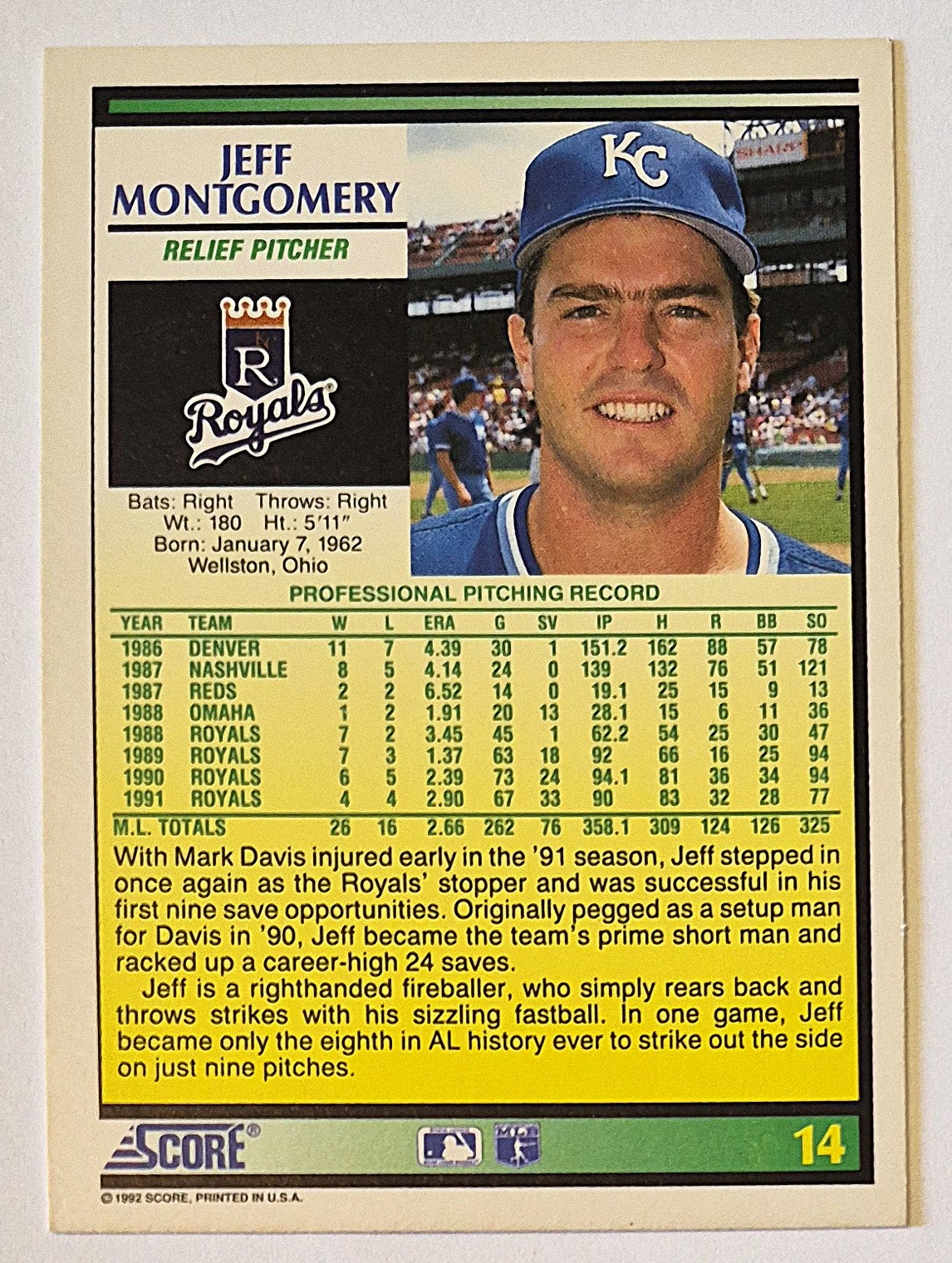 Bewertung '92 Julio Machado Milwaukee Brewers Relief Pitcher #353 Baseballkarte Nahezu Neuwertig