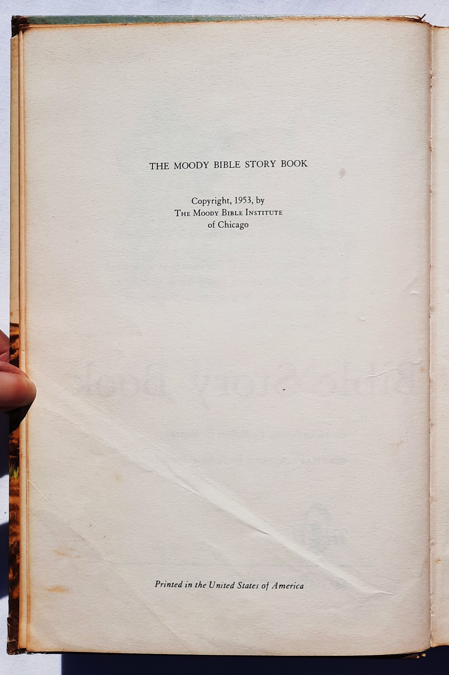The Moody Bible Story Book (Good, 1953, HC, 639 pages, Moody Press)