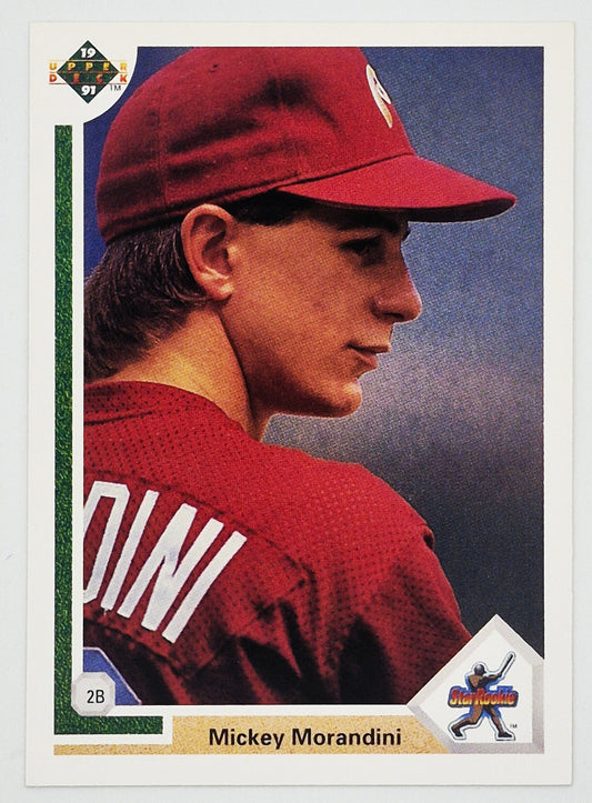 Morandini Mickey Phillies 2nd Base #18 Star Rookie Upper Deck 1991 Baseball Card
