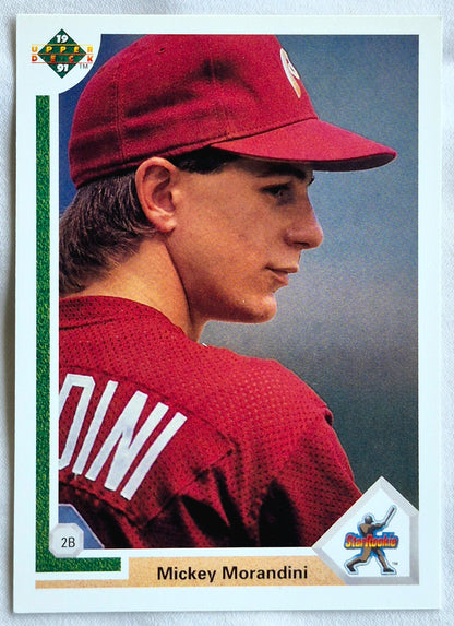 Morandini Mickey Phillies 2nd Base #18 Star Rookie Upper Deck 1991 Baseball Card