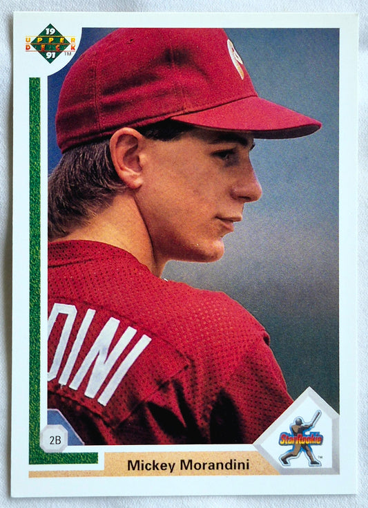 Morandini Mickey Phillies 2nd Base #18 Star Rookie Upper Deck 1991 Baseball Card