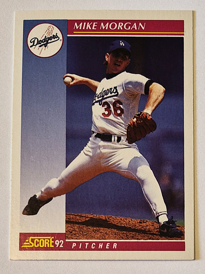 Morgan Mike Los Angeles Dodgers Pitcher #171 Score '92 Baseball Card