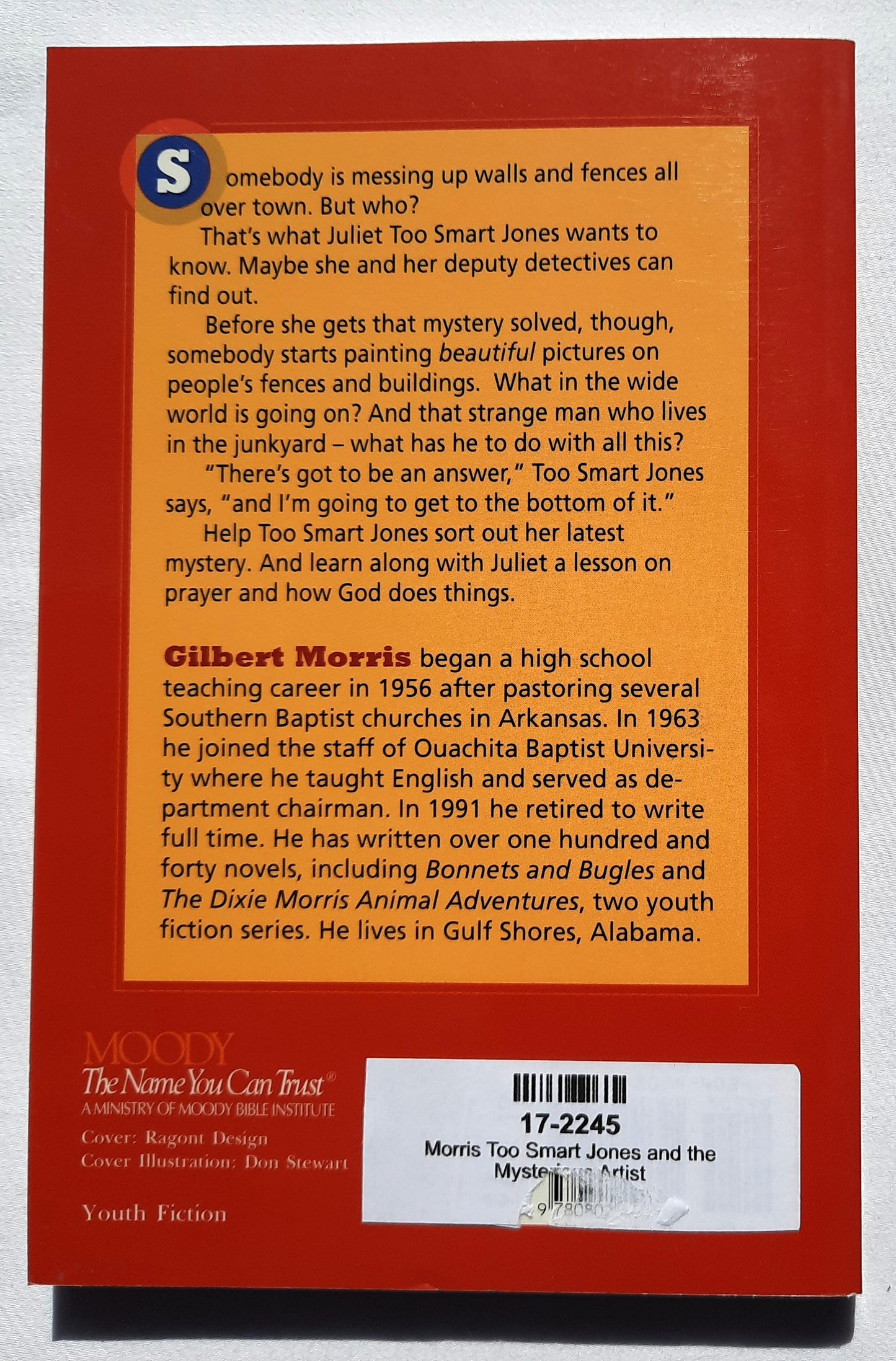 Too Smart Jones and the Mysterious Artist by Gilbert L. Morris (New, 2000, Pbk, 118 pages, Moody Pub.)