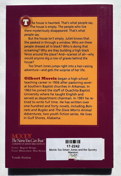 Too Smart Jones and the Spooky Mansion by Gilbert L. Morris (New, 2000, Pbk, 130 pages, Moody Pub.)