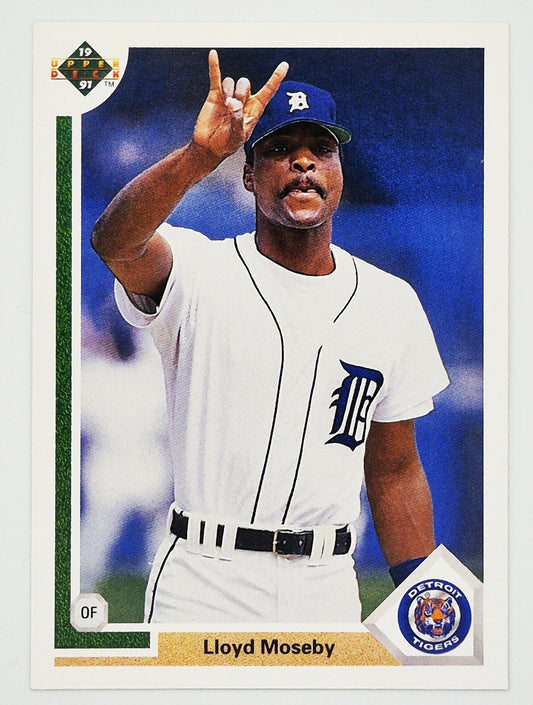 Moseby Lloyd Detroit Tigers Outfield #559 Upper Deck 1991 Baseball Card