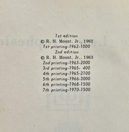 Das Gesetz, prophezeit von R. H. Mount, Jr., M.E. (Sehr gut, 1963, HC, 205 Seiten, Mount Publications)