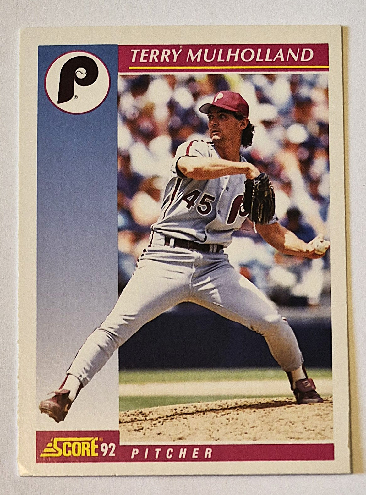 Mulholland Terry Philadelphia Phillies Pitcher #118 Score '92 Baseball Card