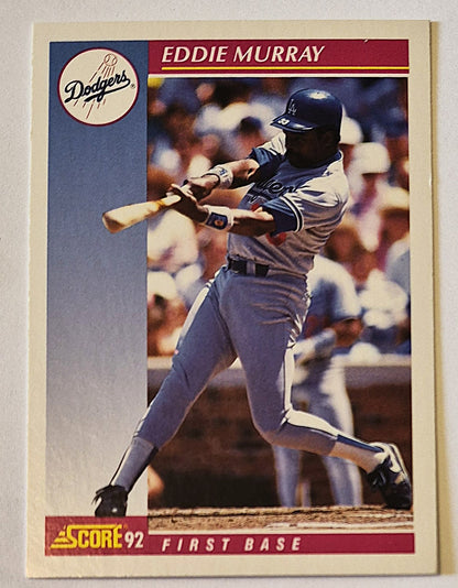 Murray Eddie Los Angeles Dodgers First Base #195 Score '92 Baseball Card