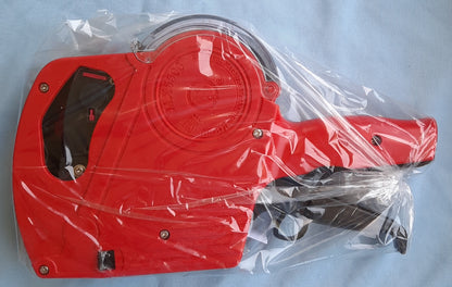 KPX MX5500 Pricing Tag Gun White Label Gun Pricing Label Gun, 8 Digits Retail Pricing Gun and Labels for Grocery Store, Food (New, Red)