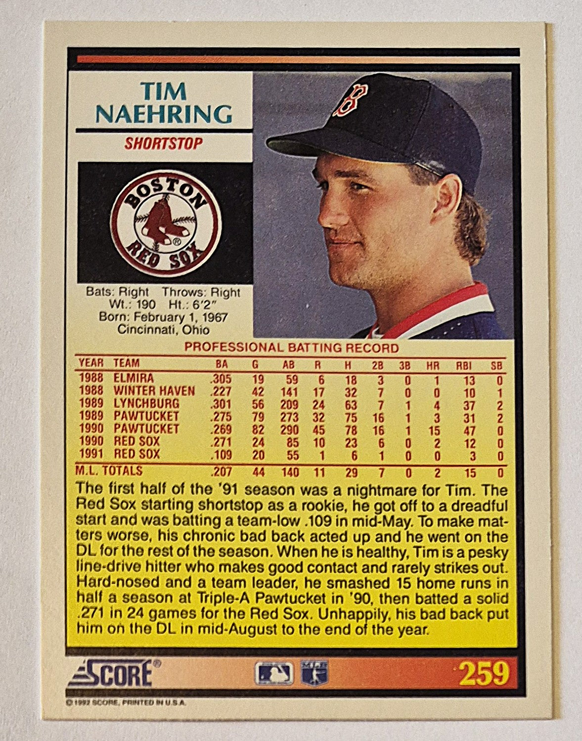 Bewertung '92 Julio Machado Milwaukee Brewers Relief Pitcher #353 Baseballkarte Nahezu Neuwertig
