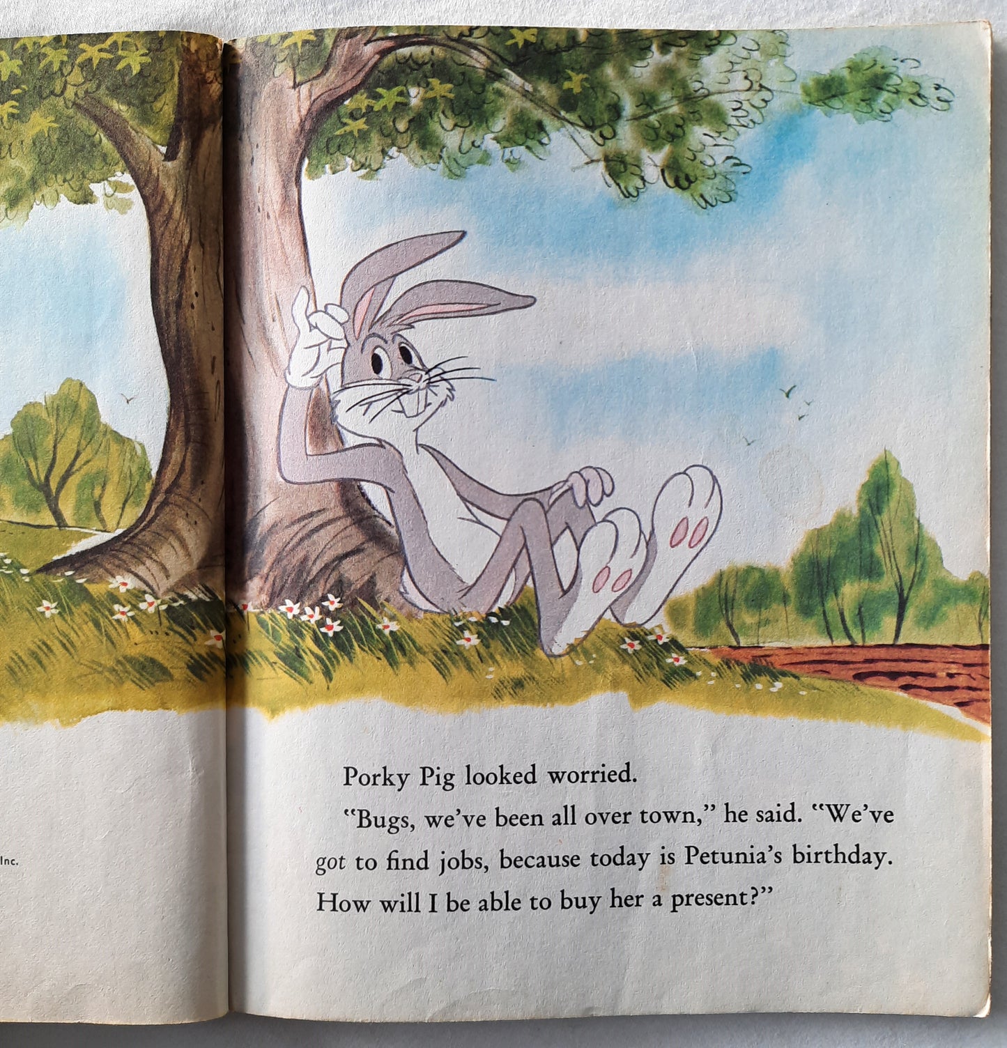Porky Pig and Bugs Bunny: Just Like Magic! by Stella Williams Nathan (Very good, 1978, HC, 24 pages, Golden Press)