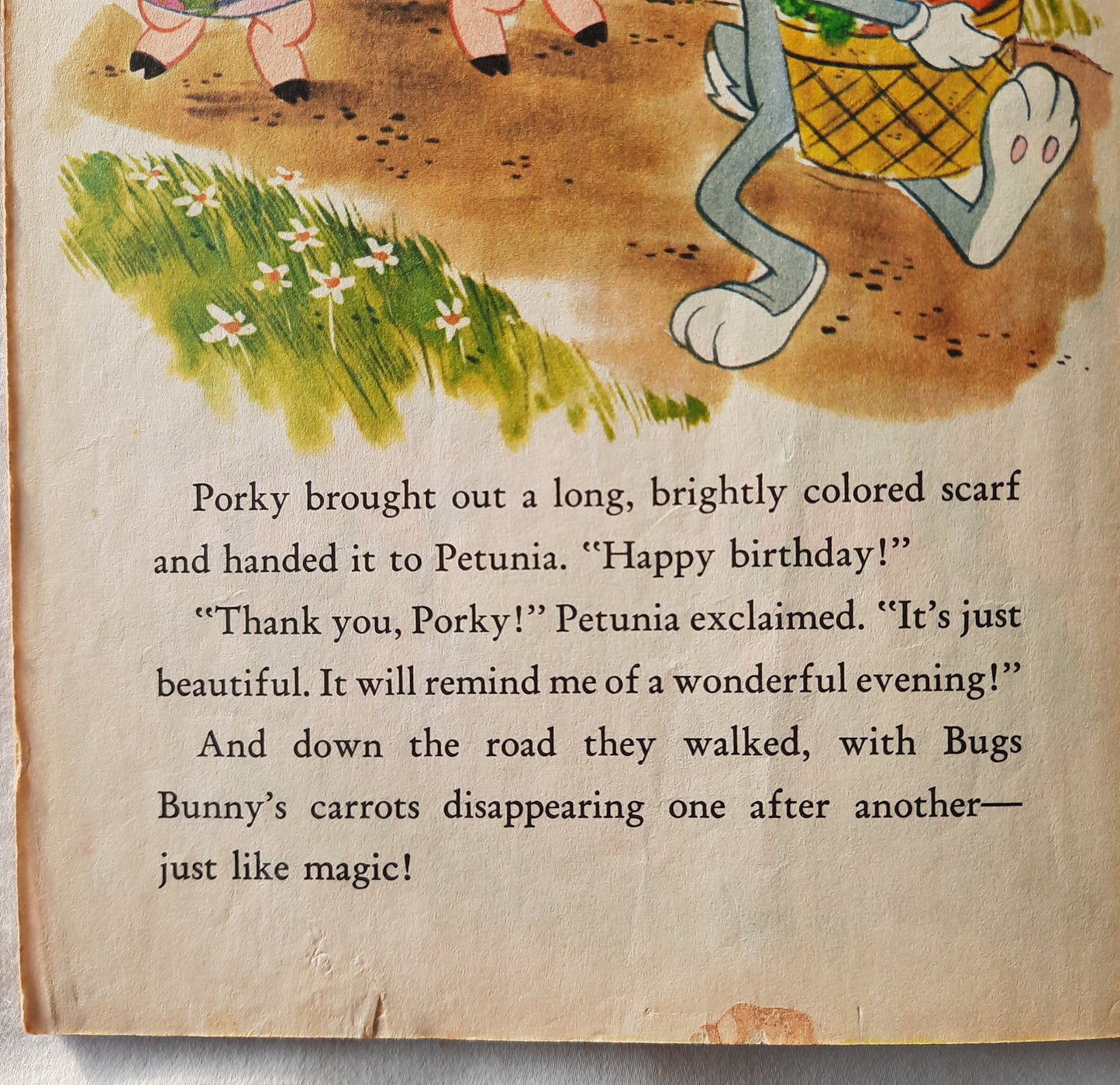 Porky Pig and Bugs Bunny: Just Like Magic! by Stella Williams Nathan (Very good, 1978, HC, 24 pages, Golden Press)