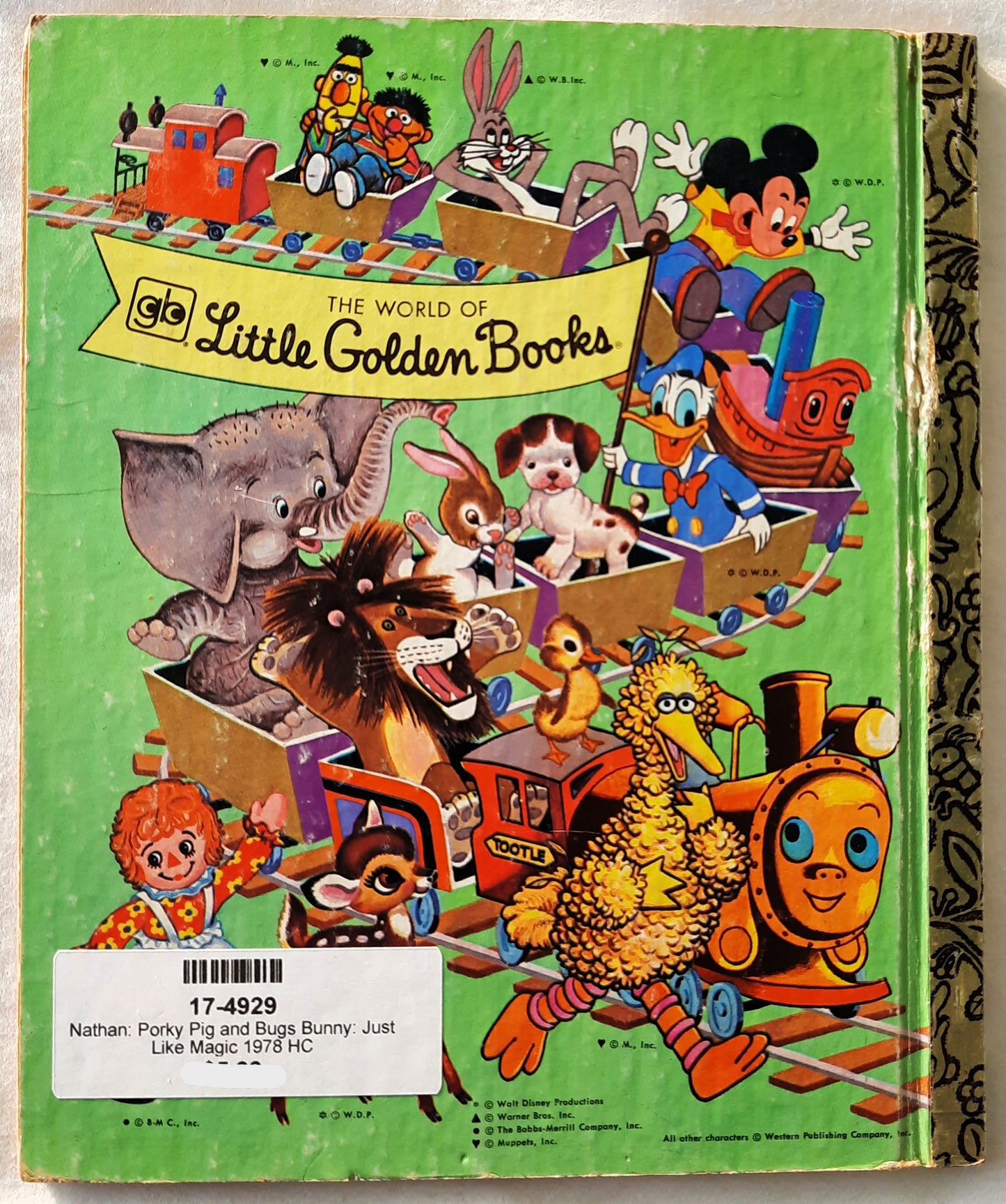 Porky Pig and Bugs Bunny: Just Like Magic! by Stella Williams Nathan (Very good, 1978, HC, 24 pages, Golden Press)