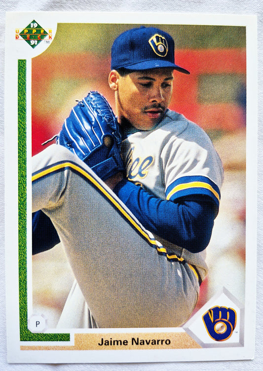 Navarro Jaime Milwaukee Brewers #476 Pitcher Upper Deck 1991 Baseball Card