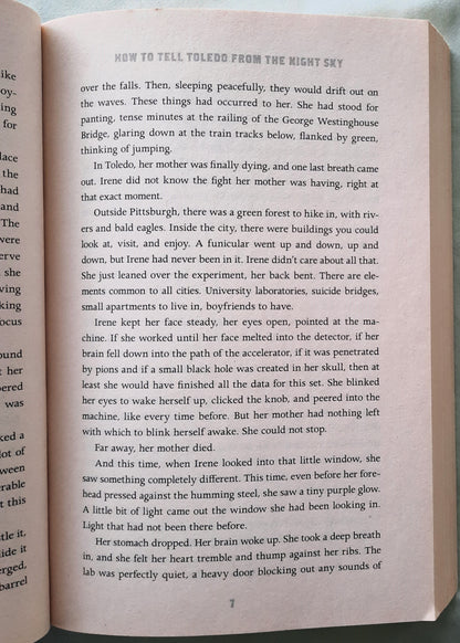 How to Tell Toledo from the Night Sky by Lydia Netzer (Good, 2014, Pbk, 339 pages, St. Martin's Press)