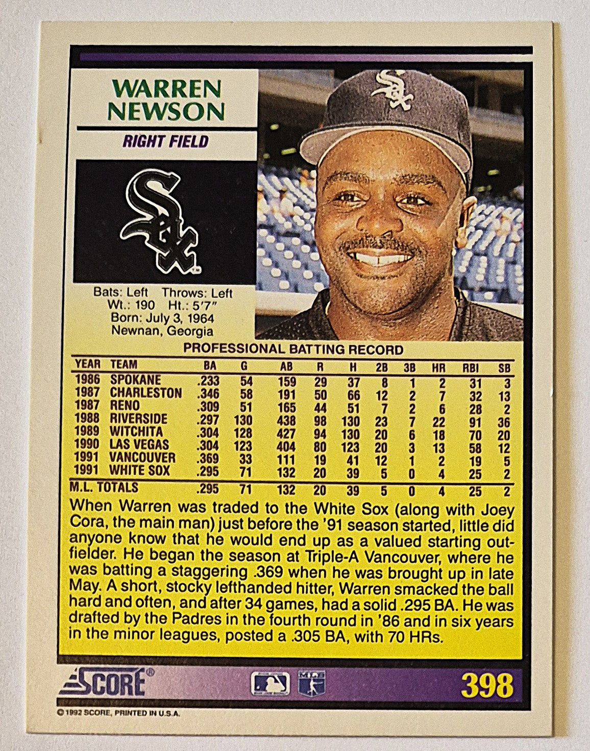 Bewertung '92 Julio Machado Milwaukee Brewers Relief Pitcher #353 Baseballkarte Nahezu Neuwertig
