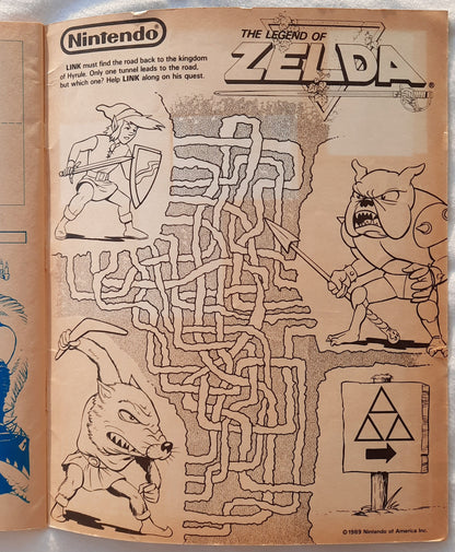 Nintendo Sticker Activity Album (Good, 1989, Pbk, 25 pages, Diamond Publishing)