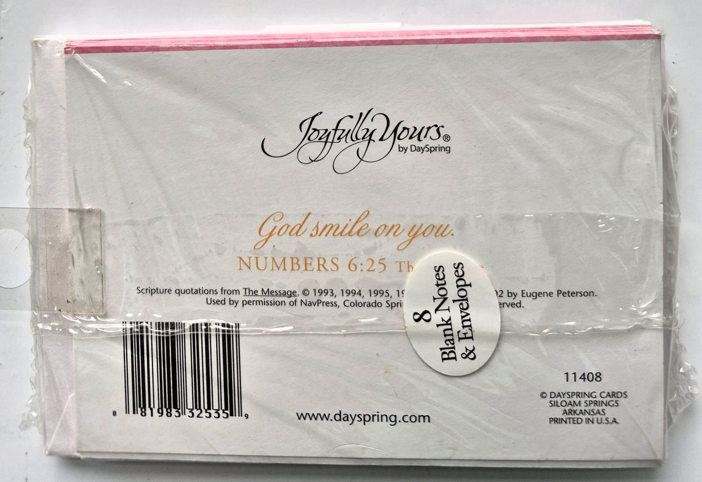 Danke Numeri 6: 25 Blankokarten von Joyfully Yours (Neu, 8er-Pack, Dayspring)