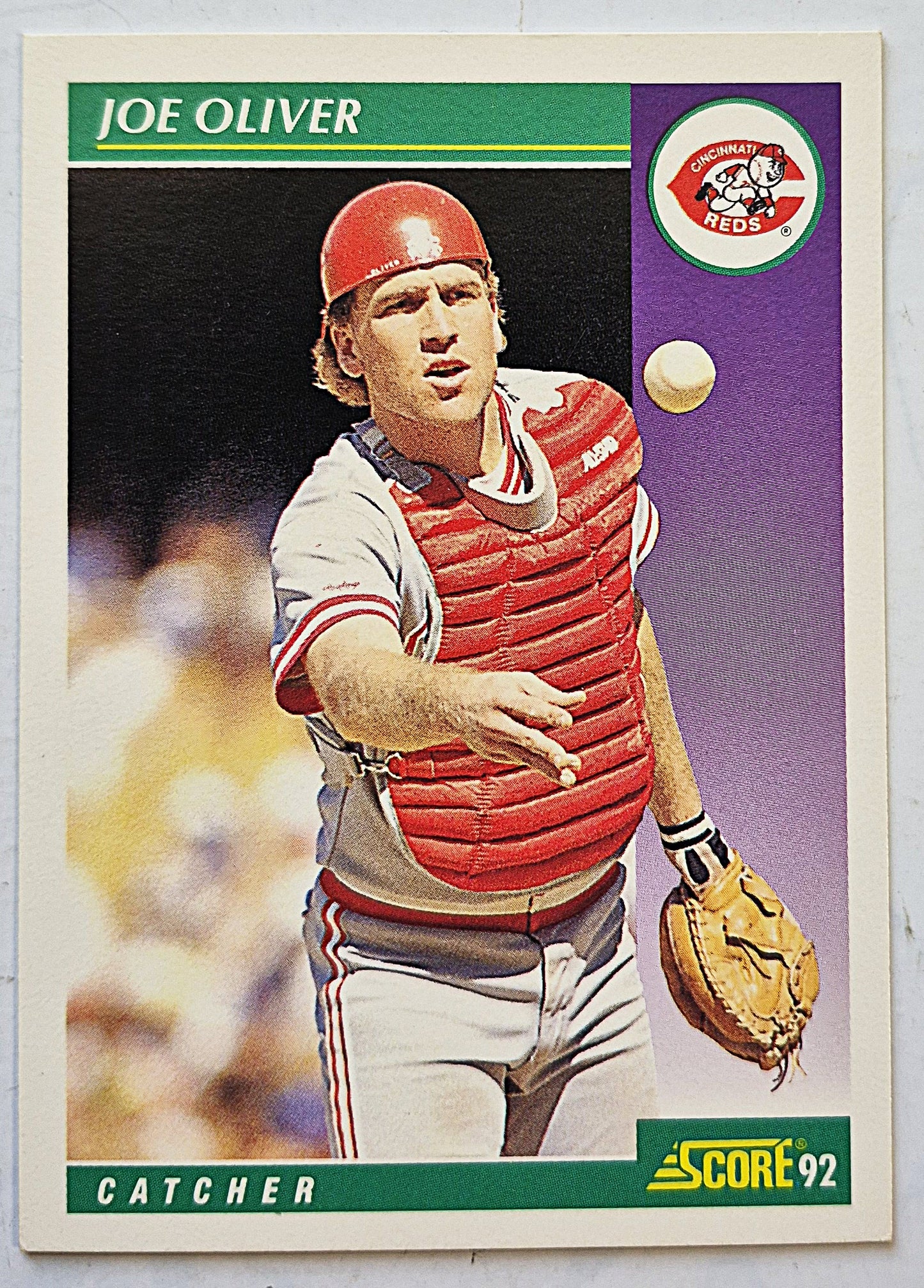 Bewertung: 92 Joe Oliver Cincinatti Reds Catcher #370 Baseballkarte Fast Neuwertig