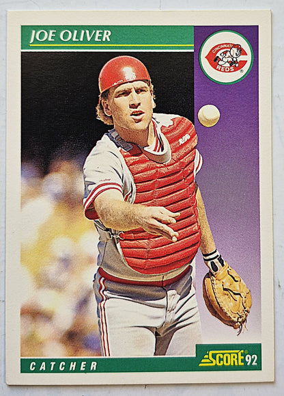 Bewertung: 92 Joe Oliver Cincinatti Reds Catcher #370 Baseballkarte Fast Neuwertig