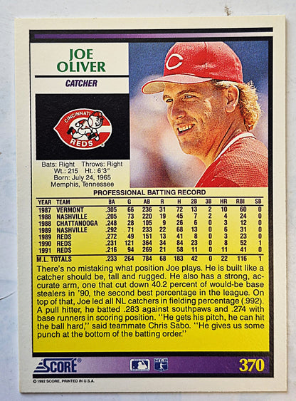 Bewertung: 92 Joe Oliver Cincinatti Reds Catcher #370 Baseballkarte Fast Neuwertig