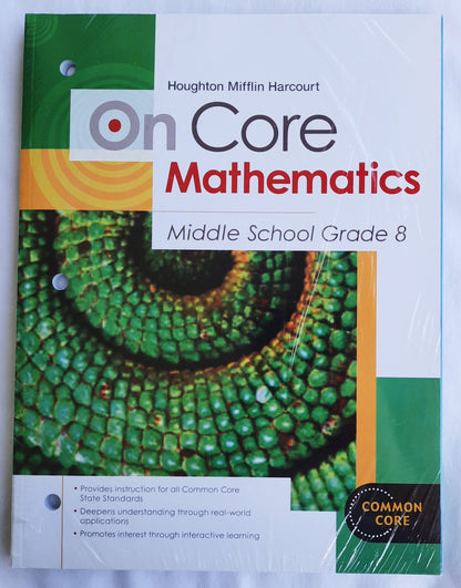 On Core Mathematics Grade 8 Teacher Edition & Student Workbook by Houghton Mifflin Harcourt (New, 2012, Pbk)