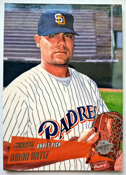 Ortiz Omar Lanzador de San Diego Padres Selección del Draft #242 Topps 2000 Stadium Club Tarjeta de Béisbol