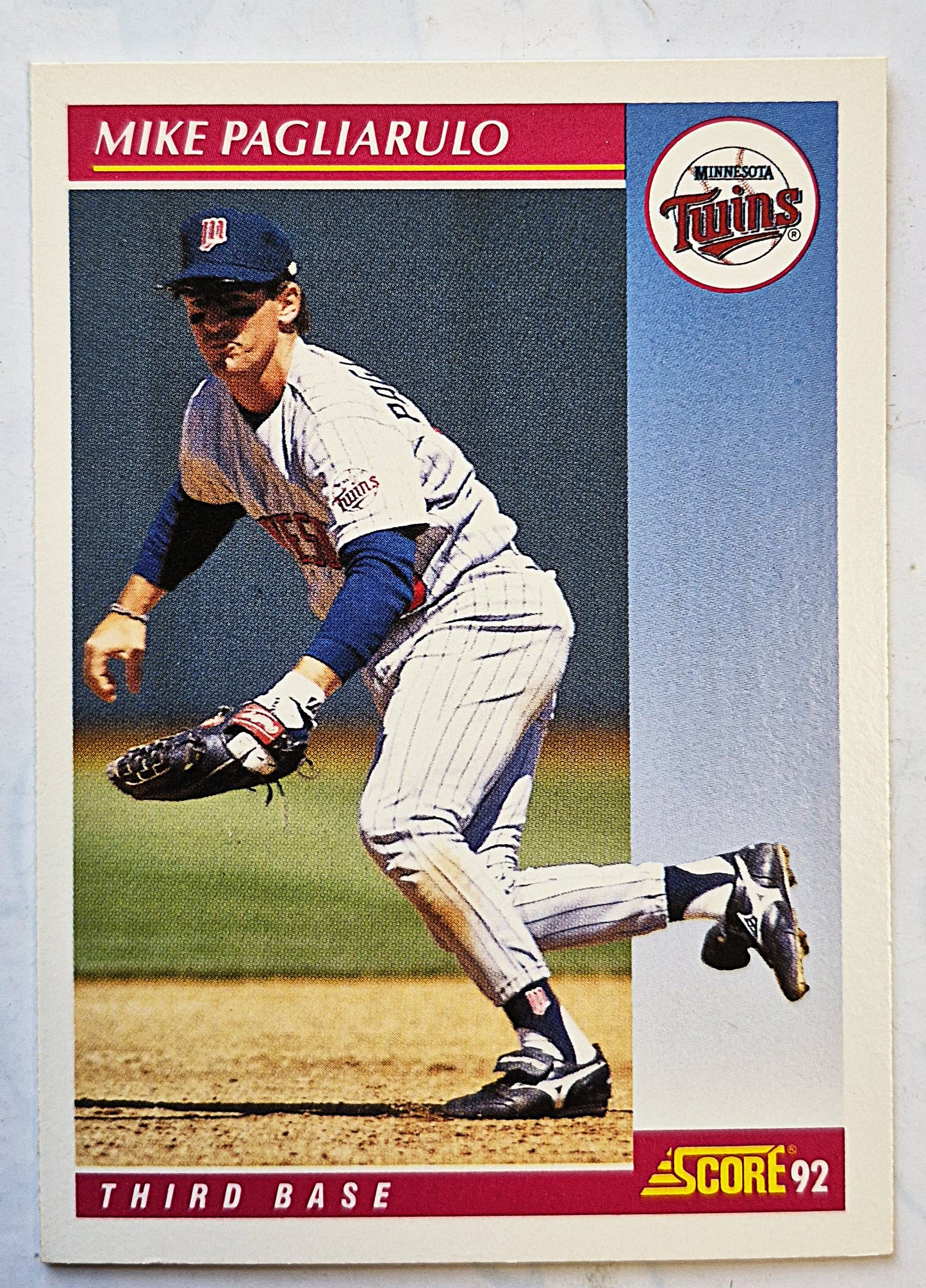 Pagliarulo Mike Minnestoa Twins Third Base #173 Score '92 Baseball Card