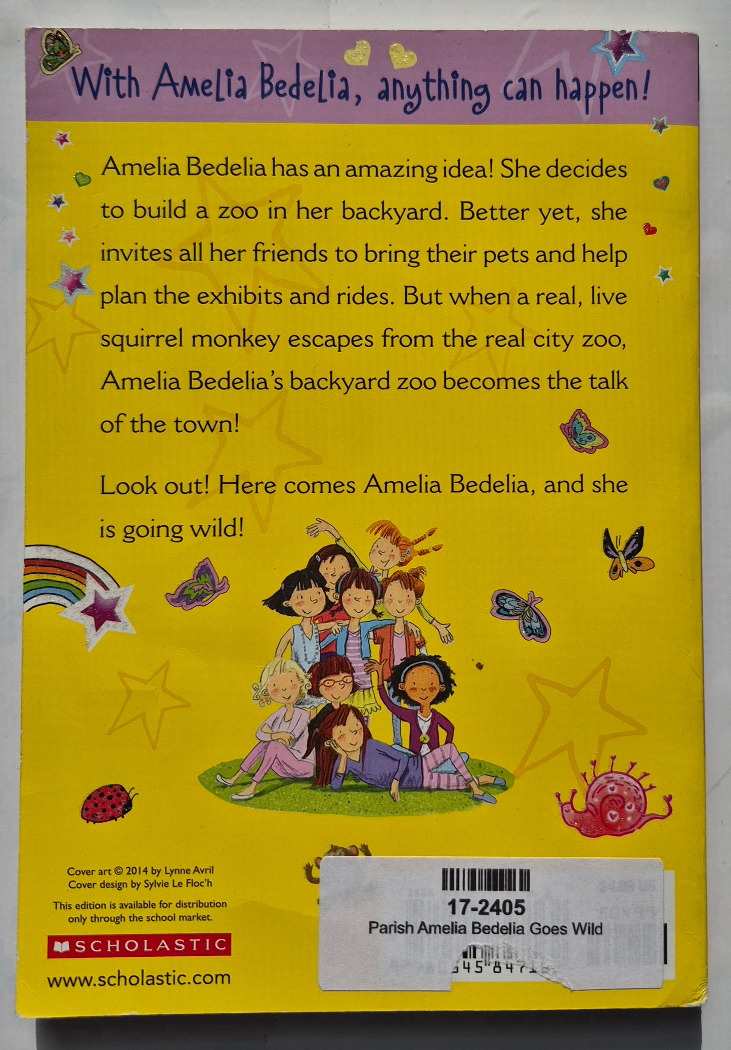 Amelia Bedelia Goes Wild #4 by Herman Parish (Very good, 2014, Pbk, 160 pages, Scholastic)