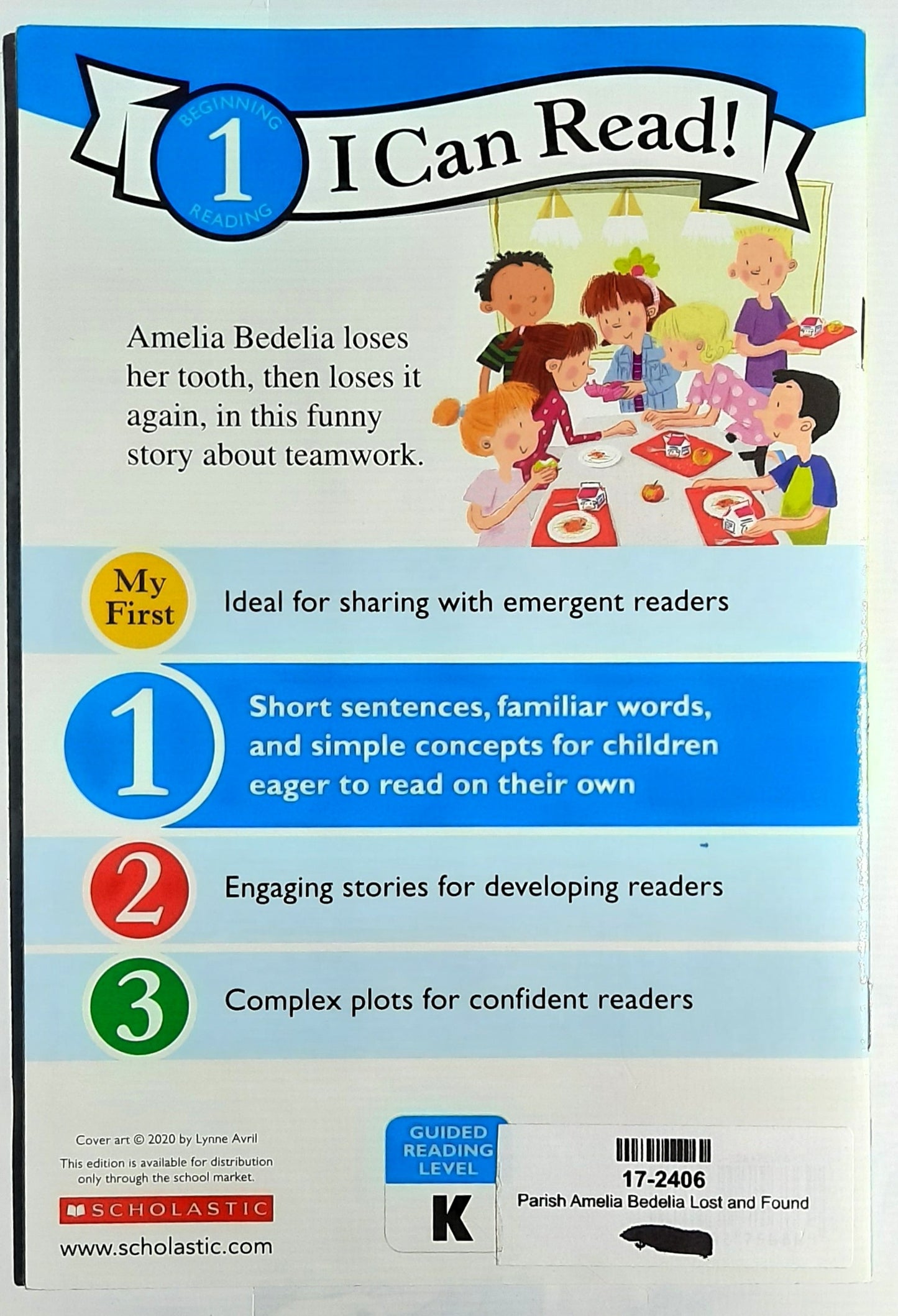 Amelia Bedelia Lost and Found by Herman Parish (New, 2021, PBk, 32 pages, Scholastic)