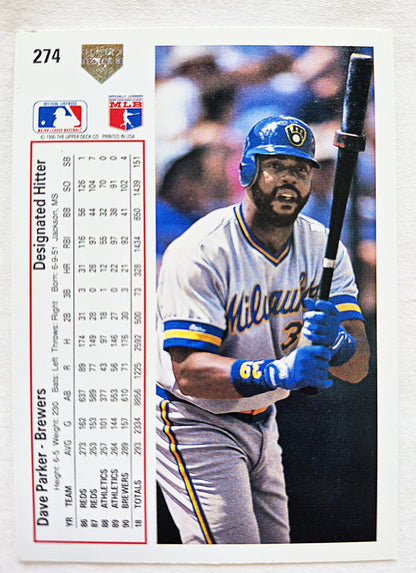 Bewertung '92 Julio Machado Milwaukee Brewers Relief Pitcher #353 Baseballkarte Nahezu Neuwertig