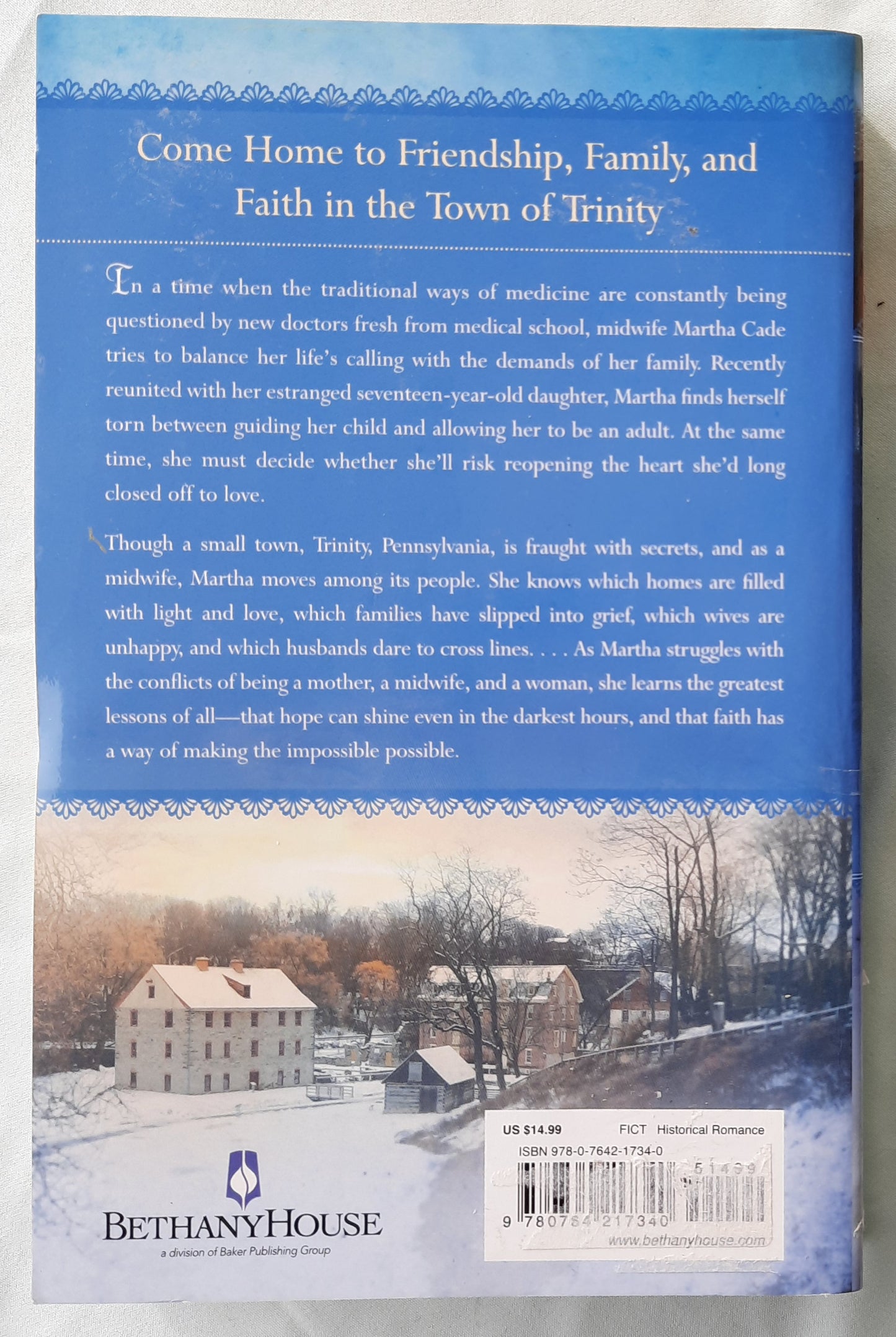 The Midwife's Choice by Delia Parr (At Home in Trinity #2, Very good, 2015, Pbk, 328 pages, Bethany House)