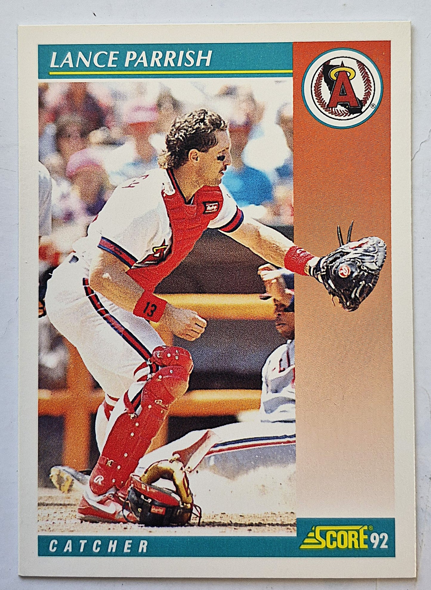 Parrish Lance California Angels Catcher #298 Score '92 Baseball Card