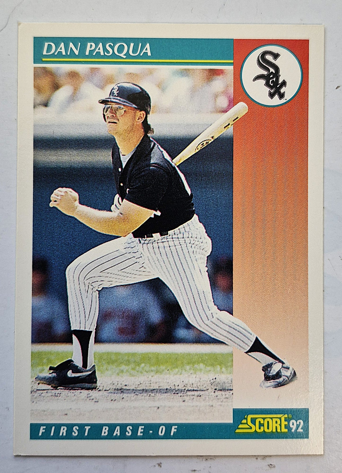 Pasqua Dan Chicago White Sox First Base-OF #237 Score '92 Baseball Card