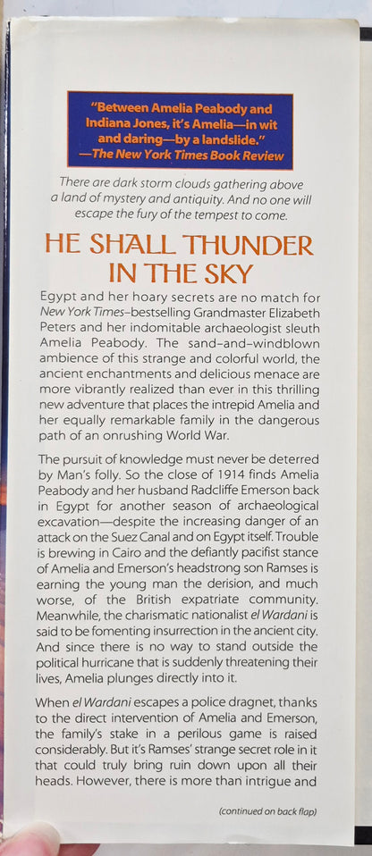 He Shall Thunder in the Sky von Elizabeth Peters (Amelia Peabody #12, Sehr gut, 2000, gebunden, 415 Seiten, William Morrow)