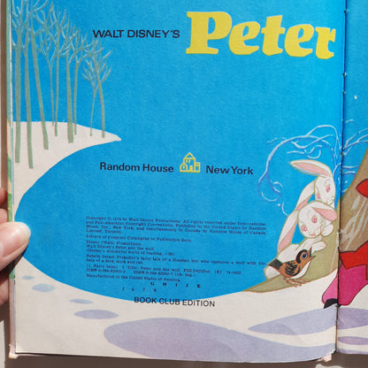 Peter and the Wolf by Disney's Wonderful World of Reading (Good, 1974, HC, 41 pages, Random House)