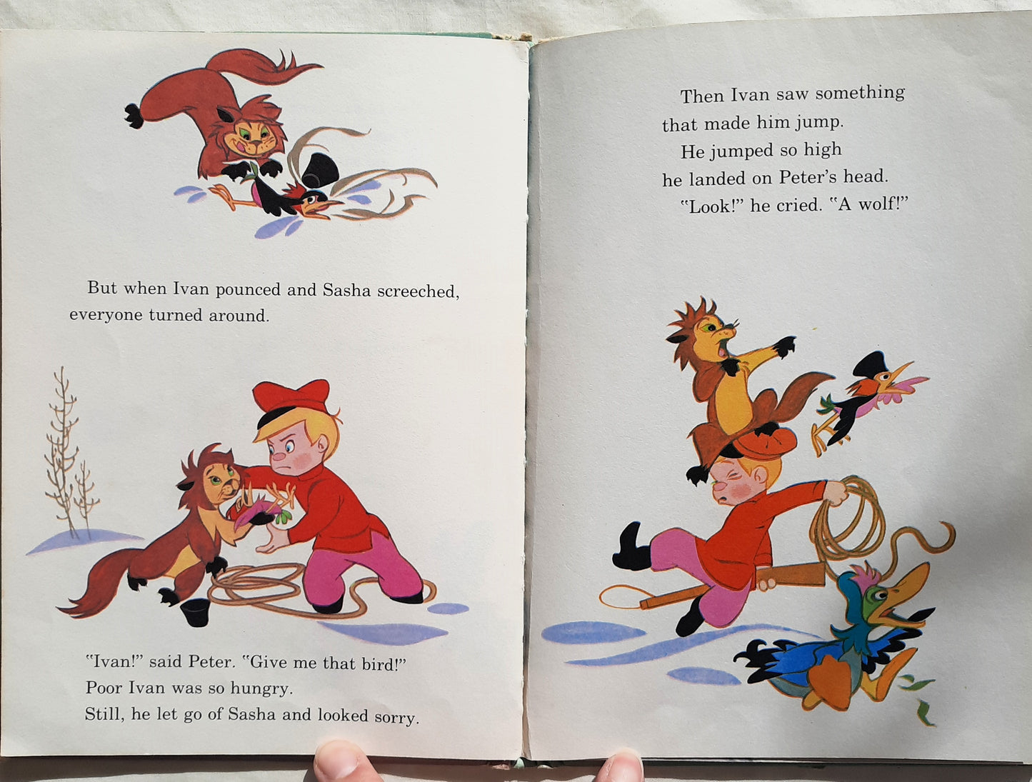 Peter and the Wolf by Disney's Wonderful World of Reading (Good, 1974, HC, 41 pages, Random House)