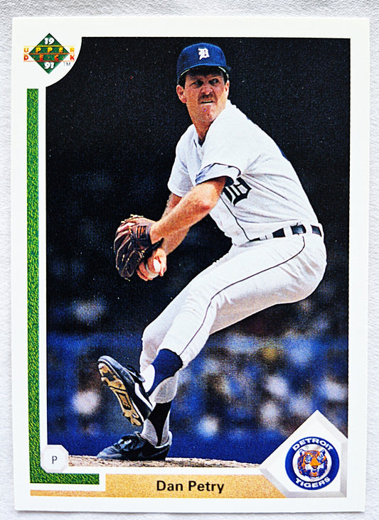 Petry Dan Detroit Tigers #316 Pitcher Upper Deck 1991 Baseball Card
