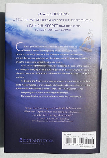 The Deadly Shallows by Dani Pettrey (Coastal Guardians #3, New, 2022, HC, 387 pages,Bethany House)