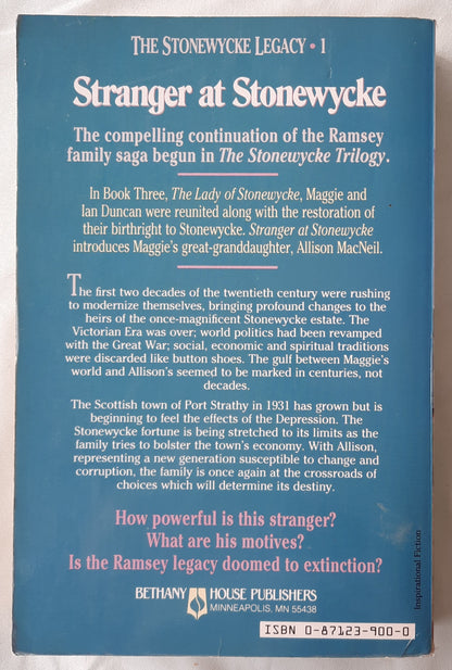 Stranger at Stonewycke by Michael Phillips; Judith Pella (The Stonewycke Legacy #1, Good, 1987, Pbk, 350 pages, Bethany House)