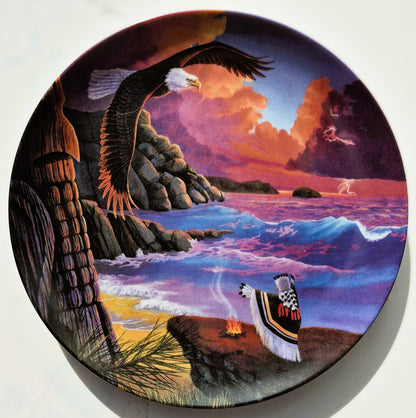 Calling the Storm #3 Vision Quest von Lane Kendrick (Zierteller, Wie neu, 1993, The Crestley Collection, #2890A)