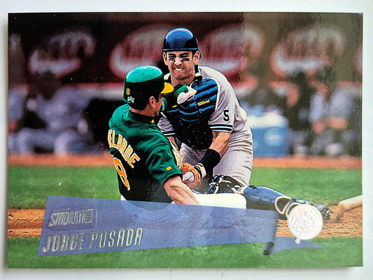 Posada Jorge New York Yankees Catcher #32 Topps 2000 Stadium Club Baseball Card