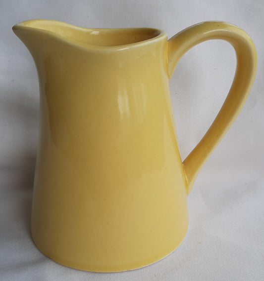 Coffee or Tea Creamer by USA Pottery (Yellow Mid-century modern, very good condition)