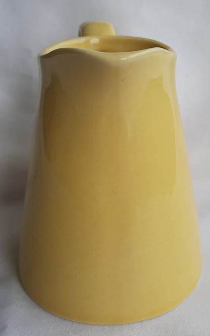 Coffee or Tea Creamer by USA Pottery (Yellow Mid-century modern, very good condition)