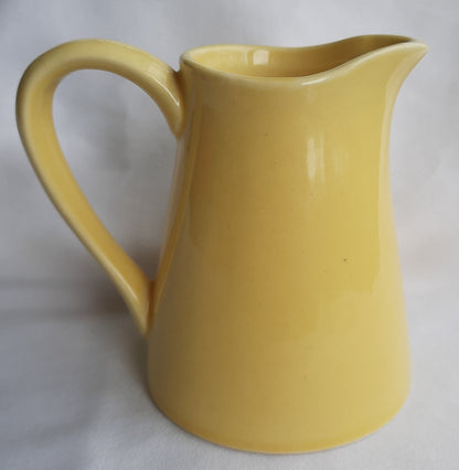 Coffee or Tea Creamer by USA Pottery (Yellow Mid-century modern, very good condition)