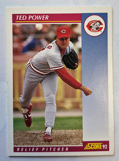 Power Ted Cincinnati Reds Relief Pitcher #113 Score '92 Baseball Card