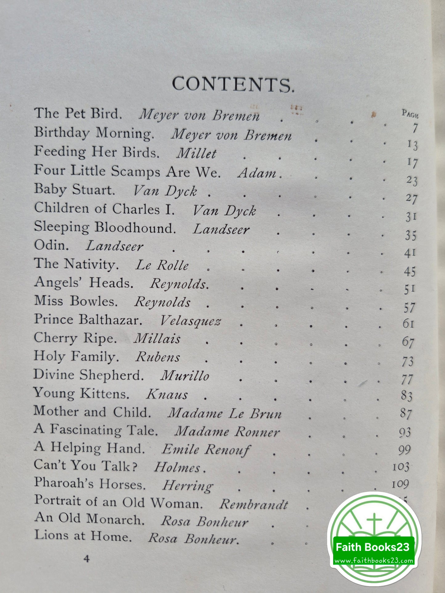 Historias de Cuadros Famosos Libro 1 por Ella M. Powers (Muy bueno, 1906, HC, 128 págs.)