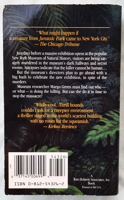 Relic by Douglas Preston; Lincoln Child (Agent Pendergast #1, Good, 1996, Pbk, 474 pages, Tor Fiction)